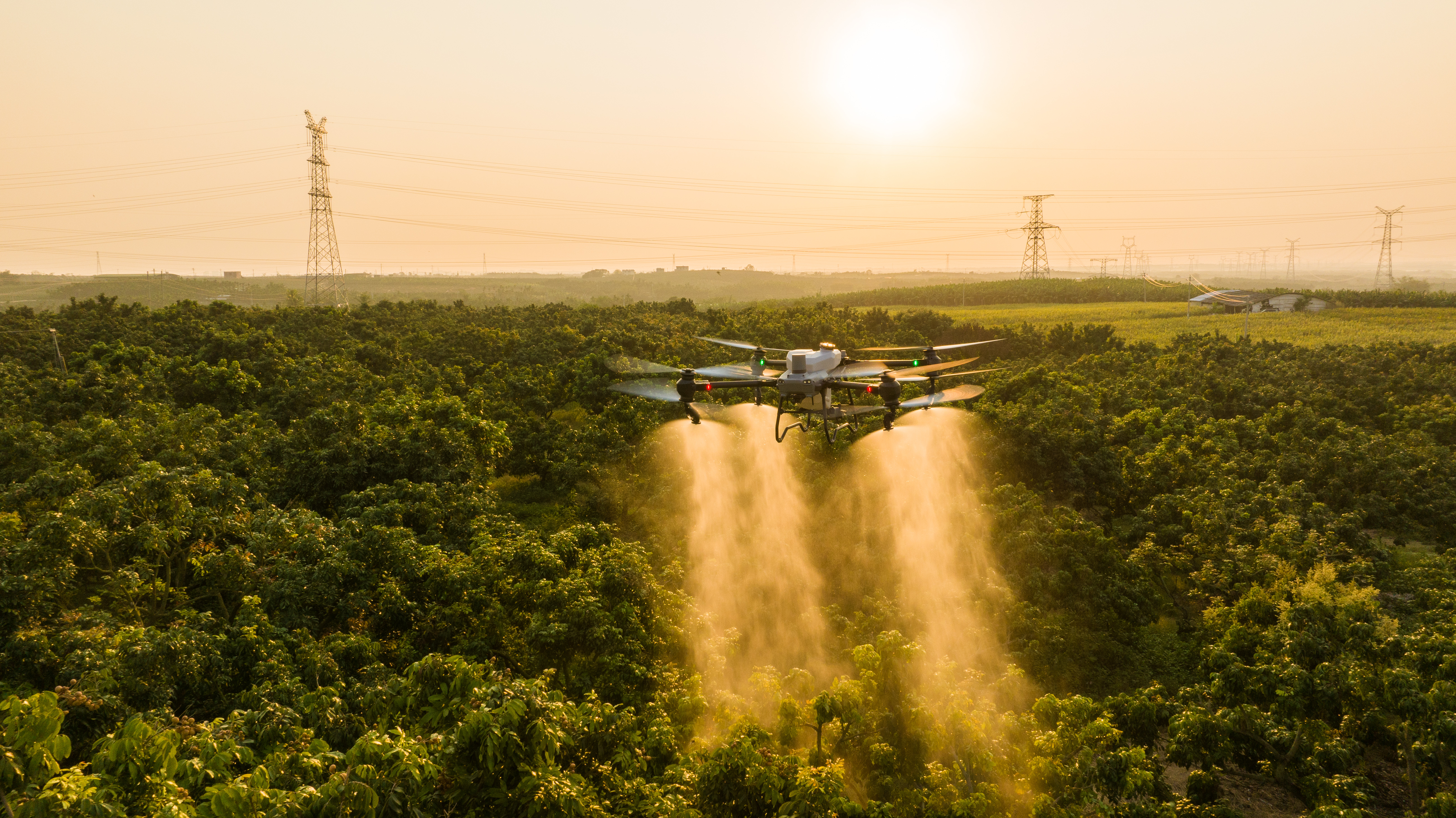 Team of drone operators in the field